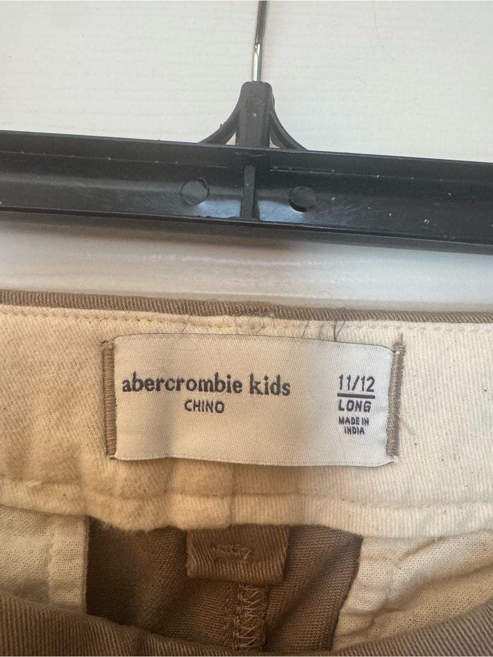 abercrombie kids beige chino pants